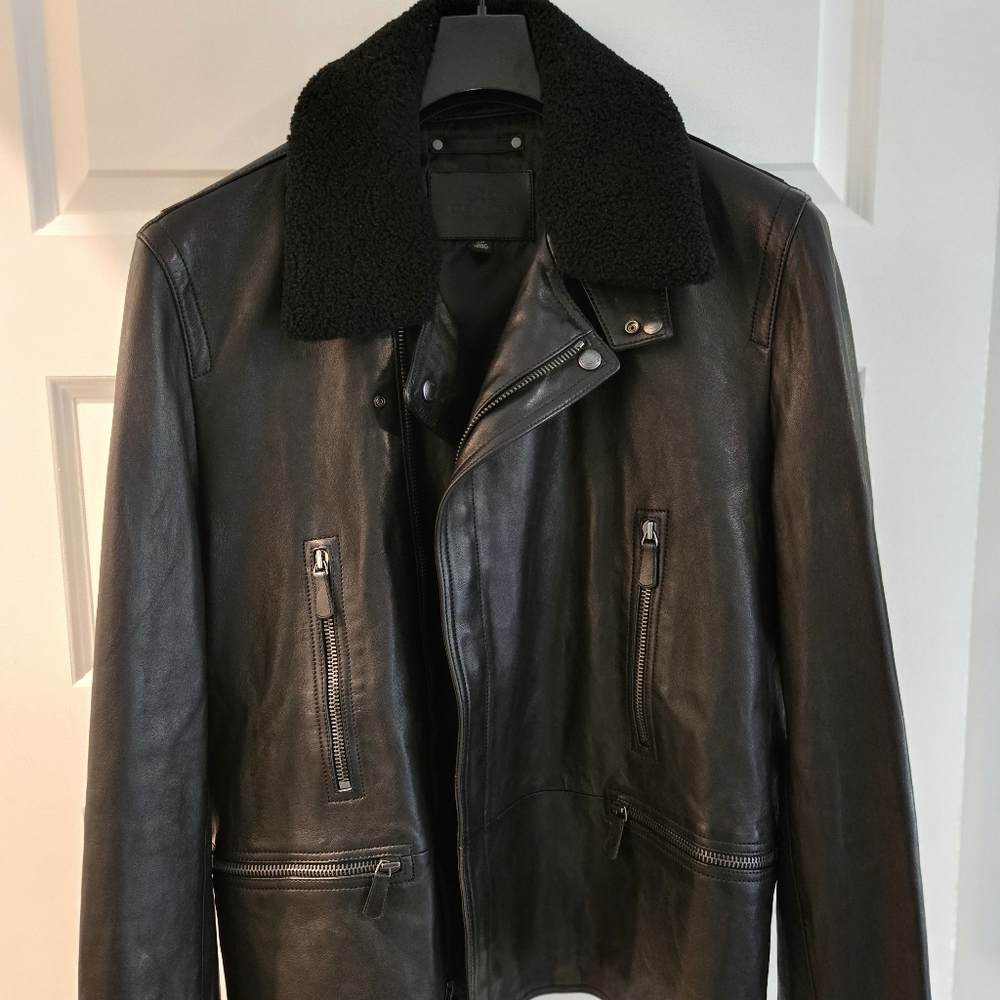 Men's Coach Black Leather Jacket